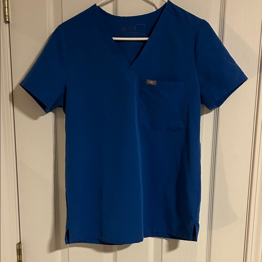 Figs Catarina Blue Scrub Top